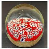 Murano 'millefiori' paperweight