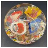 4' Floral paperweight