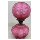 Fenton LG Wright Beaded Drape Pattern Lamp