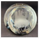 Caithness Christmas scene paperweight