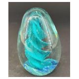 Hand-Blown 'tornado' paperweight