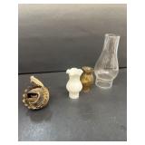 Lamp, globes, and lamp part