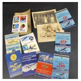 Military photos and Match book covers