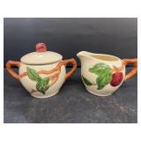 Franciscan cream and sugar