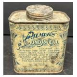 Palmer's almond seal advertising can