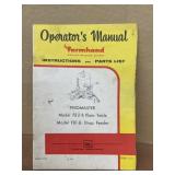 1960s farm hand feed master operators manual