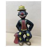 Porcelain clown decanter vintage