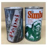 Simba and vintage Pepsi cans