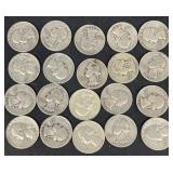 (20) silver quarters