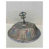 Antique metal lamp cover