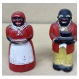 Black memorabilia, salt, and pepper shakers