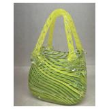 Art glass purse