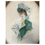 Early art of Victorian lady