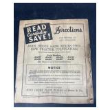 Early John Deere AA 290 series row tractor