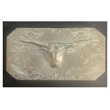 Steer head belt buckle