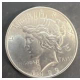 1922 peace silver dollar