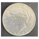 1923 peace silver dollar