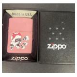 New inbox, pink skull zippo lighter