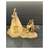 Indian TP horse, and Indian sculpture