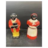 Black memorabilia, salt, and pepper shakers