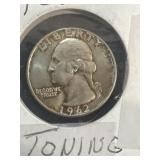 1962D silver quarter