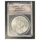1986 Silver Eagle certified
