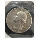 1964 silver quarter