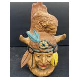 Ceramic Indians sculpture