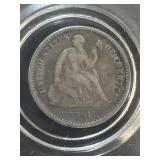 1861 silver half dime