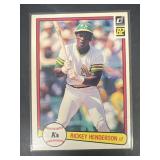 1982 Rickey Henderson DONRUSS baseball card