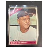 1966 Billy Hermann TOPPS baseball card
