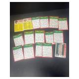 Topps 1960s checklist in 1974 team card checklist