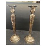 Sterling silver weighted candle holders