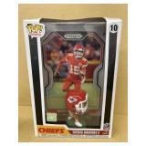 Patrick's Mahomes Funko, Pop prism trading card