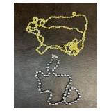 AURORA BORELIS 40 inch necklace and beaded