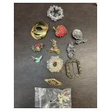 Costume  Jewelry brooches