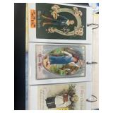 (180) holiday postcards vintage