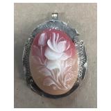 Cameo brooch pendant