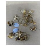 Pierced earring a lot