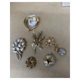 Costume  Jewelry brooches