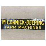 McCormick Deering farm machine sign