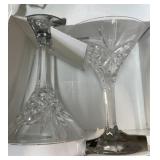 12 piece Dublin crystal martini set