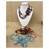 Costume jewelry necklaces