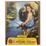 TUCO original picture puzzle girl fishing