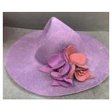 BANASH vintage women's purple sun hat