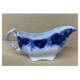 Peach, royal flow blue creamer