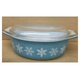 Pyrex snowflake casserole dish
