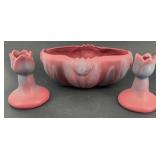 Van Briggle Persian Rose oval Tulip Bowl with