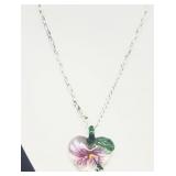 HEART glass necklace