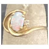 10 Kt gold ring Whitestone-pickup w/cash only unle